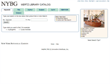 Tablet Screenshot of opac.nybg.org