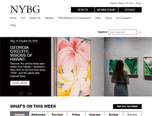 Tablet Screenshot of nybg.org